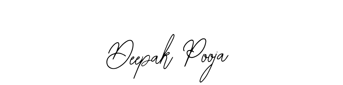 How to make Deepak Pooja name signature. Use Bearetta-2O07w style for creating short signs online. This is the latest handwritten sign. Deepak Pooja signature style 12 images and pictures png