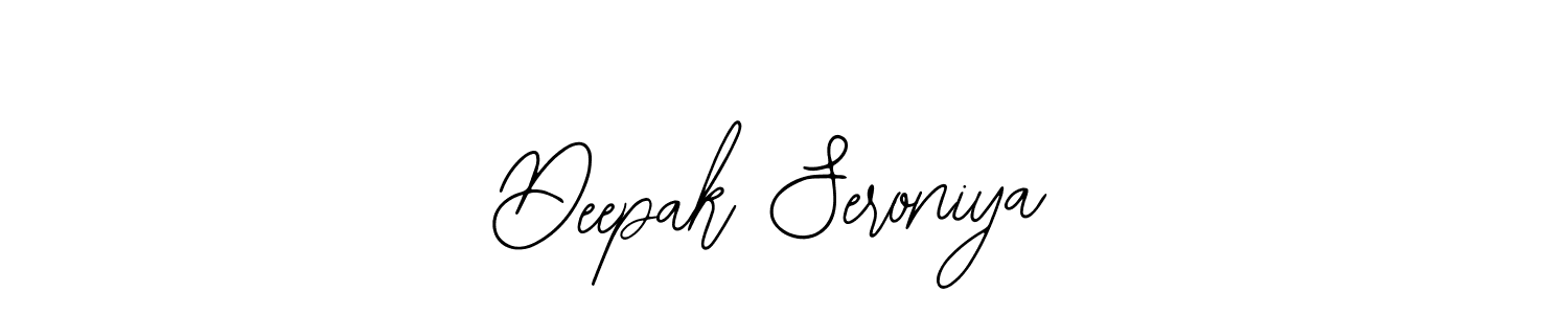Design your own signature with our free online signature maker. With this signature software, you can create a handwritten (Bearetta-2O07w) signature for name Deepak Seroniya. Deepak Seroniya signature style 12 images and pictures png