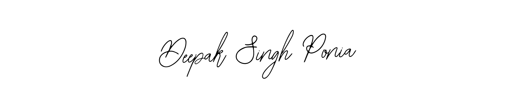 You should practise on your own different ways (Bearetta-2O07w) to write your name (Deepak Singh Ponia) in signature. don't let someone else do it for you. Deepak Singh Ponia signature style 12 images and pictures png