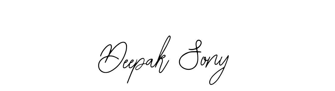 It looks lik you need a new signature style for name Deepak Sony. Design unique handwritten (Bearetta-2O07w) signature with our free signature maker in just a few clicks. Deepak Sony signature style 12 images and pictures png