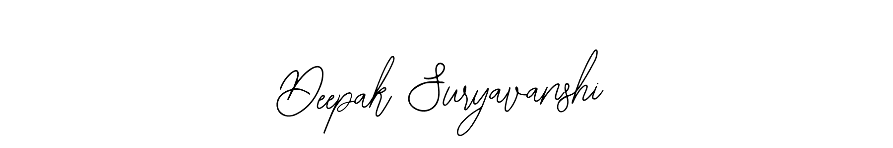 Also You can easily find your signature by using the search form. We will create Deepak Suryavanshi name handwritten signature images for you free of cost using Bearetta-2O07w sign style. Deepak Suryavanshi signature style 12 images and pictures png