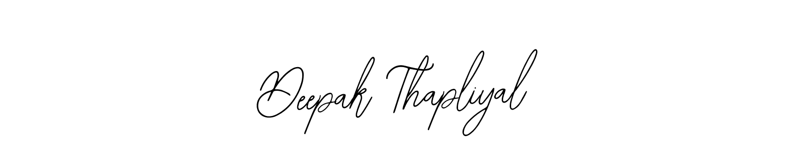 Bearetta-2O07w is a professional signature style that is perfect for those who want to add a touch of class to their signature. It is also a great choice for those who want to make their signature more unique. Get Deepak Thapliyal name to fancy signature for free. Deepak Thapliyal signature style 12 images and pictures png