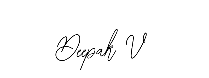 Design your own signature with our free online signature maker. With this signature software, you can create a handwritten (Bearetta-2O07w) signature for name Deepak V. Deepak V signature style 12 images and pictures png