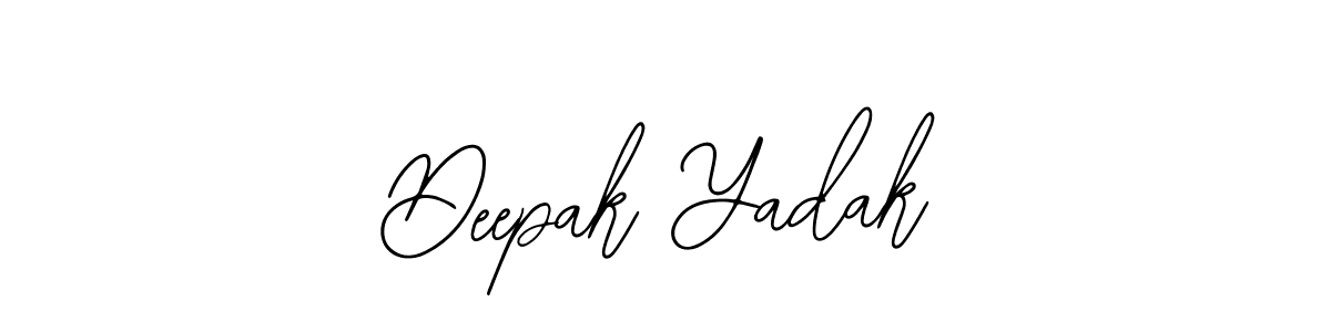 Design your own signature with our free online signature maker. With this signature software, you can create a handwritten (Bearetta-2O07w) signature for name Deepak Yadak. Deepak Yadak signature style 12 images and pictures png