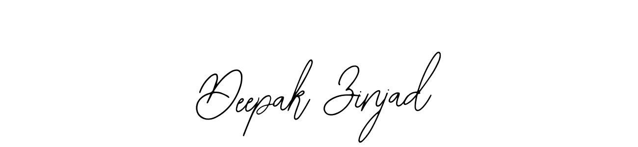 Bearetta-2O07w is a professional signature style that is perfect for those who want to add a touch of class to their signature. It is also a great choice for those who want to make their signature more unique. Get Deepak Zinjad name to fancy signature for free. Deepak Zinjad signature style 12 images and pictures png