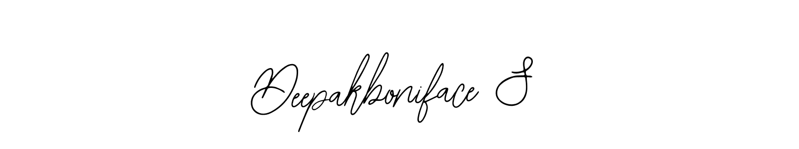 How to make Deepakboniface S signature? Bearetta-2O07w is a professional autograph style. Create handwritten signature for Deepakboniface S name. Deepakboniface S signature style 12 images and pictures png