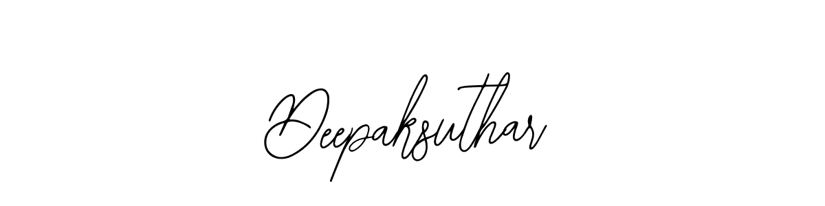 Use a signature maker to create a handwritten signature online. With this signature software, you can design (Bearetta-2O07w) your own signature for name Deepaksuthar. Deepaksuthar signature style 12 images and pictures png