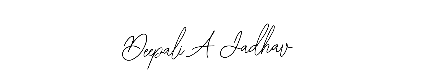 Bearetta-2O07w is a professional signature style that is perfect for those who want to add a touch of class to their signature. It is also a great choice for those who want to make their signature more unique. Get Deepali A Jadhav name to fancy signature for free. Deepali A Jadhav signature style 12 images and pictures png
