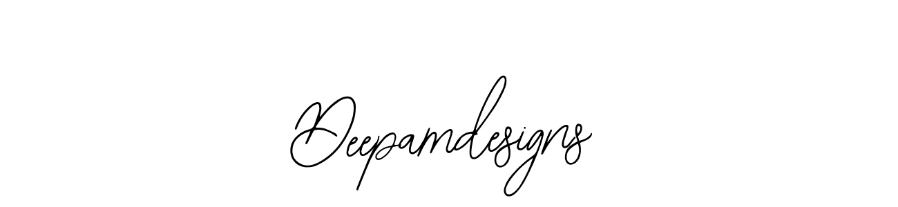 How to make Deepamdesigns signature? Bearetta-2O07w is a professional autograph style. Create handwritten signature for Deepamdesigns name. Deepamdesigns signature style 12 images and pictures png