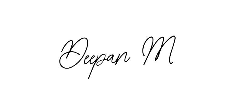 Use a signature maker to create a handwritten signature online. With this signature software, you can design (Bearetta-2O07w) your own signature for name Deepan M. Deepan M signature style 12 images and pictures png