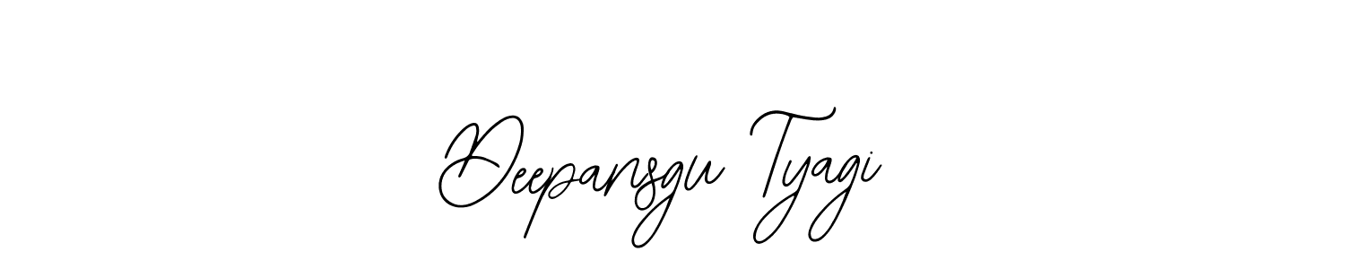 The best way (Bearetta-2O07w) to make a short signature is to pick only two or three words in your name. The name Deepansgu Tyagi include a total of six letters. For converting this name. Deepansgu Tyagi signature style 12 images and pictures png
