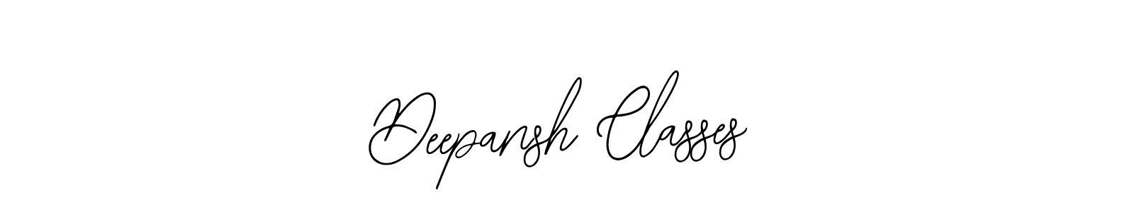 How to make Deepansh Classes name signature. Use Bearetta-2O07w style for creating short signs online. This is the latest handwritten sign. Deepansh Classes signature style 12 images and pictures png