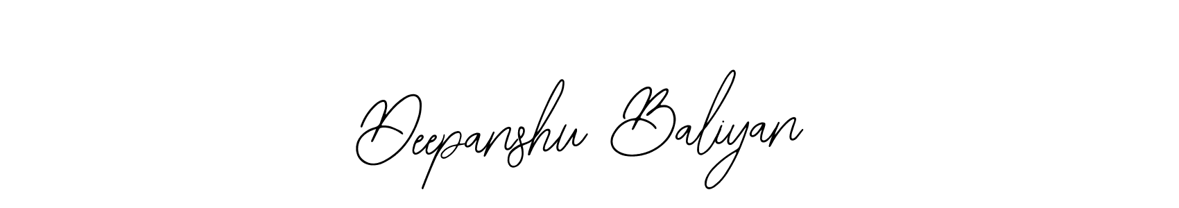 Also You can easily find your signature by using the search form. We will create Deepanshu Baliyan name handwritten signature images for you free of cost using Bearetta-2O07w sign style. Deepanshu Baliyan signature style 12 images and pictures png