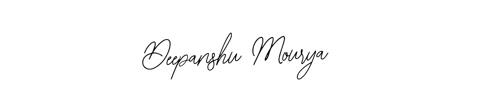 How to make Deepanshu Mourya signature? Bearetta-2O07w is a professional autograph style. Create handwritten signature for Deepanshu Mourya name. Deepanshu Mourya signature style 12 images and pictures png