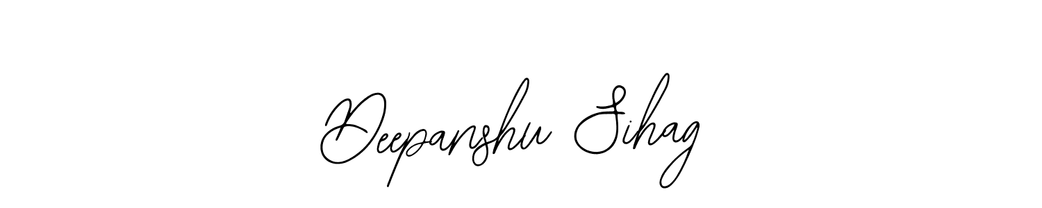 Deepanshu Sihag stylish signature style. Best Handwritten Sign (Bearetta-2O07w) for my name. Handwritten Signature Collection Ideas for my name Deepanshu Sihag. Deepanshu Sihag signature style 12 images and pictures png