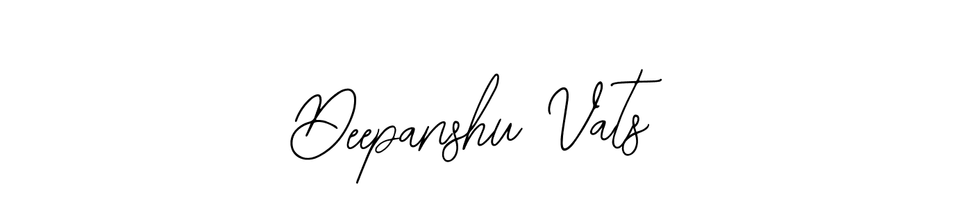 The best way (Bearetta-2O07w) to make a short signature is to pick only two or three words in your name. The name Deepanshu Vats include a total of six letters. For converting this name. Deepanshu Vats signature style 12 images and pictures png