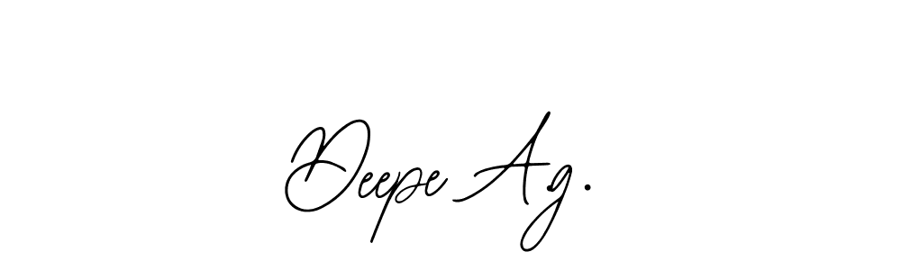 This is the best signature style for the Deepe A.g. name. Also you like these signature font (Bearetta-2O07w). Mix name signature. Deepe A.g. signature style 12 images and pictures png