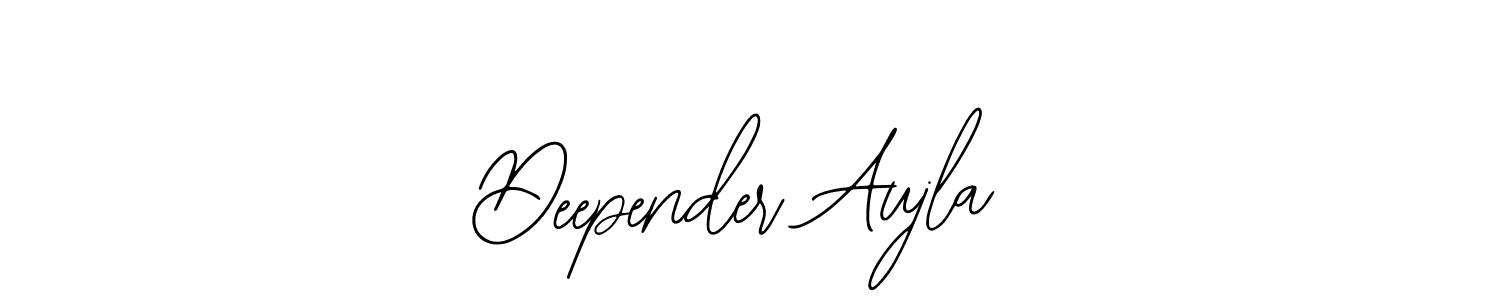 It looks lik you need a new signature style for name Deepender Aujla. Design unique handwritten (Bearetta-2O07w) signature with our free signature maker in just a few clicks. Deepender Aujla signature style 12 images and pictures png