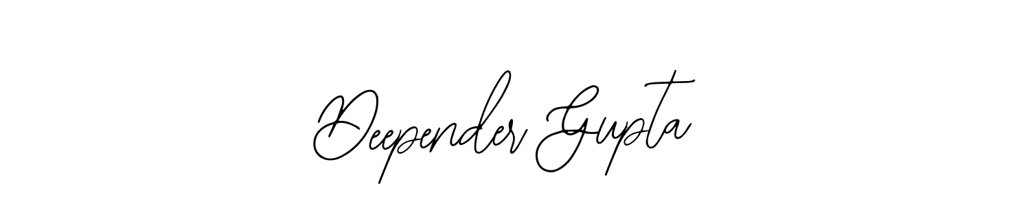 How to make Deepender Gupta name signature. Use Bearetta-2O07w style for creating short signs online. This is the latest handwritten sign. Deepender Gupta signature style 12 images and pictures png