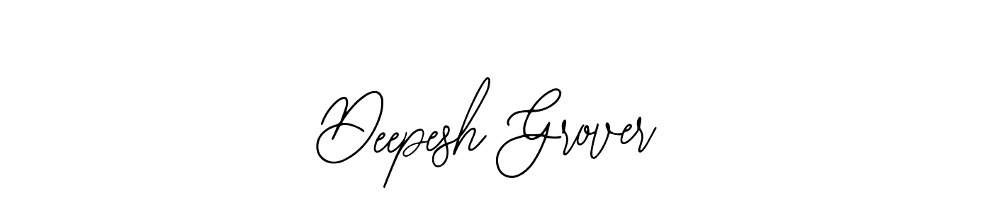 How to make Deepesh Grover name signature. Use Bearetta-2O07w style for creating short signs online. This is the latest handwritten sign. Deepesh Grover signature style 12 images and pictures png