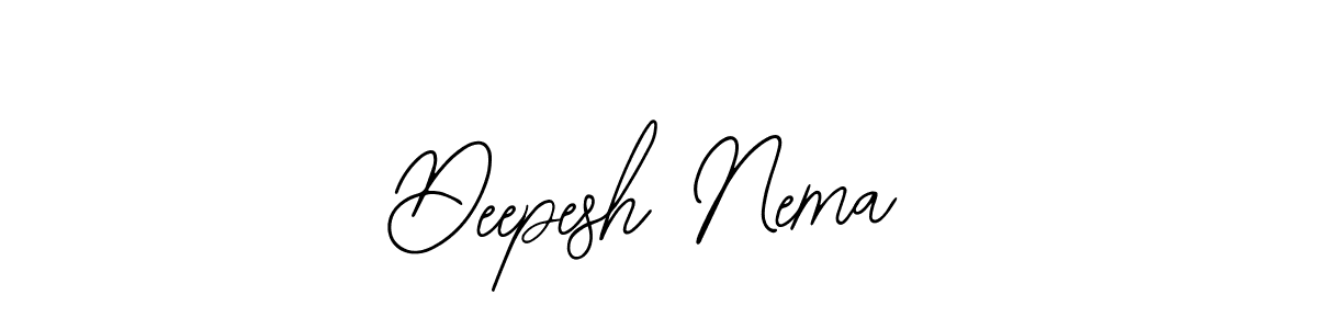 Also we have Deepesh Nema name is the best signature style. Create professional handwritten signature collection using Bearetta-2O07w autograph style. Deepesh Nema signature style 12 images and pictures png