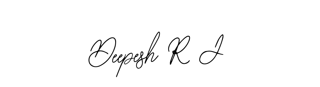 The best way (Bearetta-2O07w) to make a short signature is to pick only two or three words in your name. The name Deepesh R J include a total of six letters. For converting this name. Deepesh R J signature style 12 images and pictures png