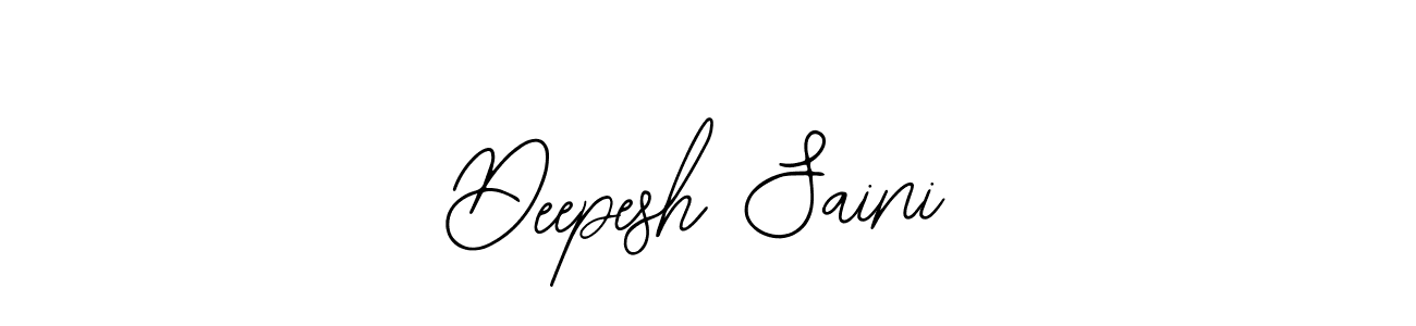 The best way (Bearetta-2O07w) to make a short signature is to pick only two or three words in your name. The name Deepesh Saini include a total of six letters. For converting this name. Deepesh Saini signature style 12 images and pictures png