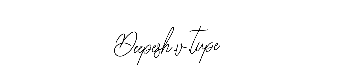 Create a beautiful signature design for name Deepesh.v.tupe. With this signature (Bearetta-2O07w) fonts, you can make a handwritten signature for free. Deepesh.v.tupe signature style 12 images and pictures png