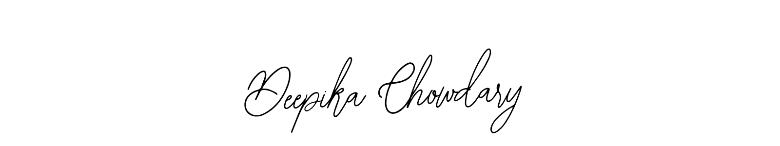 Design your own signature with our free online signature maker. With this signature software, you can create a handwritten (Bearetta-2O07w) signature for name Deepika Chowdary. Deepika Chowdary signature style 12 images and pictures png