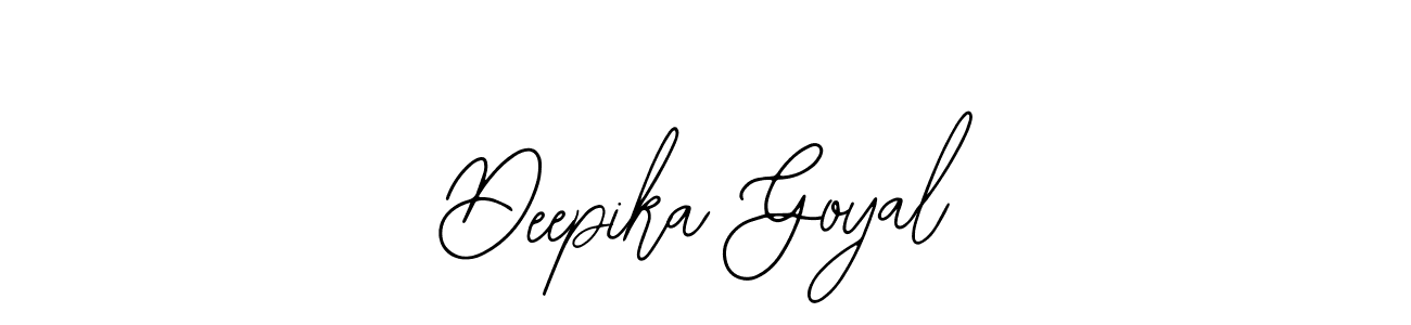 How to make Deepika Goyal name signature. Use Bearetta-2O07w style for creating short signs online. This is the latest handwritten sign. Deepika Goyal signature style 12 images and pictures png