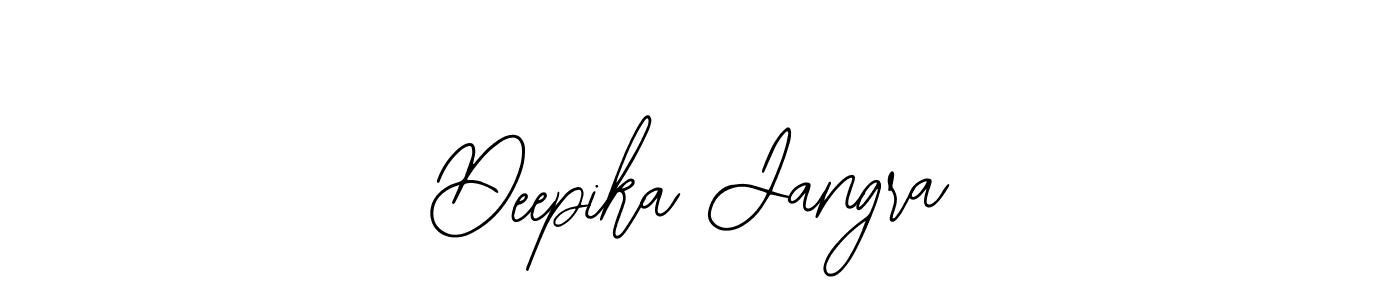 Bearetta-2O07w is a professional signature style that is perfect for those who want to add a touch of class to their signature. It is also a great choice for those who want to make their signature more unique. Get Deepika Jangra name to fancy signature for free. Deepika Jangra signature style 12 images and pictures png