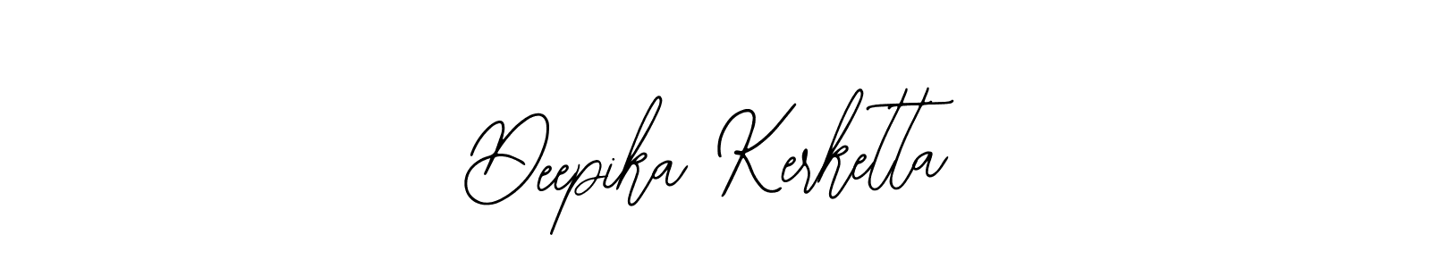 How to make Deepika Kerketta name signature. Use Bearetta-2O07w style for creating short signs online. This is the latest handwritten sign. Deepika Kerketta signature style 12 images and pictures png