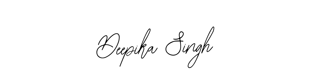 You should practise on your own different ways (Bearetta-2O07w) to write your name (Deepika Singh) in signature. don't let someone else do it for you. Deepika Singh signature style 12 images and pictures png