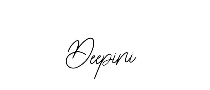 How to make Deepini signature? Bearetta-2O07w is a professional autograph style. Create handwritten signature for Deepini name. Deepini signature style 12 images and pictures png