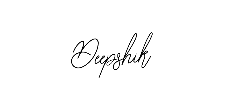 Deepshik stylish signature style. Best Handwritten Sign (Bearetta-2O07w) for my name. Handwritten Signature Collection Ideas for my name Deepshik. Deepshik signature style 12 images and pictures png