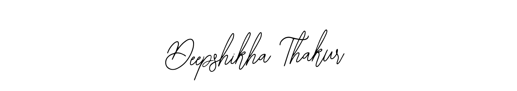 You should practise on your own different ways (Bearetta-2O07w) to write your name (Deepshikha Thakur) in signature. don't let someone else do it for you. Deepshikha Thakur signature style 12 images and pictures png