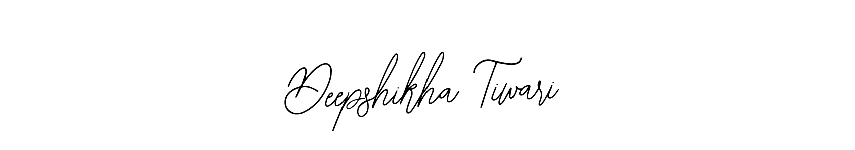 How to make Deepshikha Tiwari name signature. Use Bearetta-2O07w style for creating short signs online. This is the latest handwritten sign. Deepshikha Tiwari signature style 12 images and pictures png