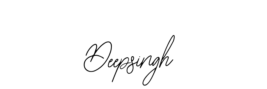How to make Deepsingh name signature. Use Bearetta-2O07w style for creating short signs online. This is the latest handwritten sign. Deepsingh signature style 12 images and pictures png