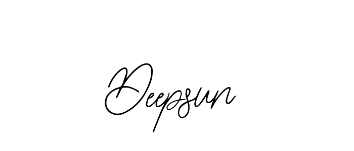 Use a signature maker to create a handwritten signature online. With this signature software, you can design (Bearetta-2O07w) your own signature for name Deepsun. Deepsun signature style 12 images and pictures png