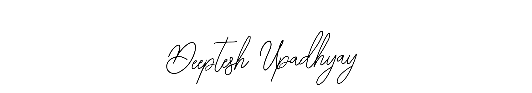 The best way (Bearetta-2O07w) to make a short signature is to pick only two or three words in your name. The name Deeptesh Upadhyay include a total of six letters. For converting this name. Deeptesh Upadhyay signature style 12 images and pictures png