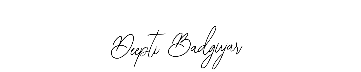 Use a signature maker to create a handwritten signature online. With this signature software, you can design (Bearetta-2O07w) your own signature for name Deepti Badgujar. Deepti Badgujar signature style 12 images and pictures png