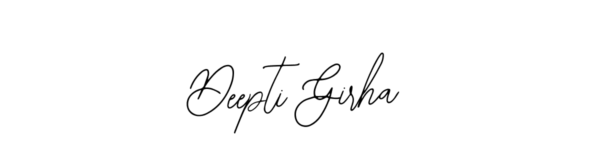 Design your own signature with our free online signature maker. With this signature software, you can create a handwritten (Bearetta-2O07w) signature for name Deepti Girha. Deepti Girha signature style 12 images and pictures png