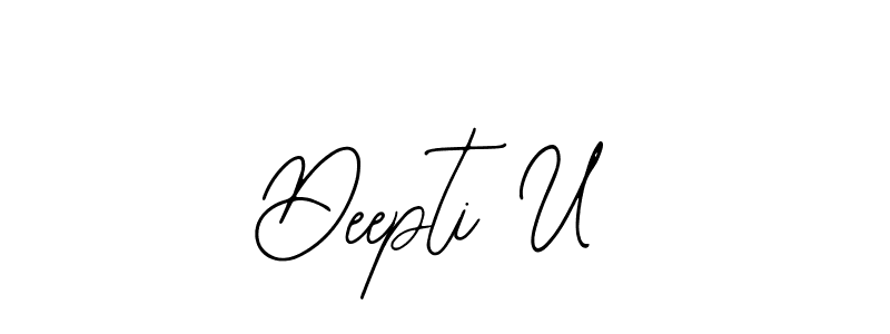 How to Draw Deepti U signature style? Bearetta-2O07w is a latest design signature styles for name Deepti U. Deepti U signature style 12 images and pictures png