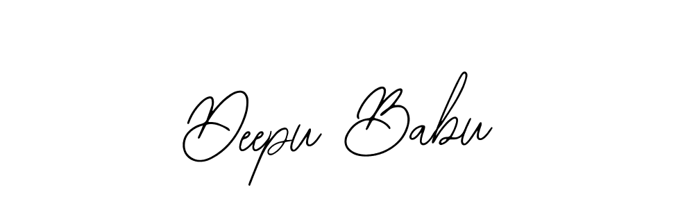 Use a signature maker to create a handwritten signature online. With this signature software, you can design (Bearetta-2O07w) your own signature for name Deepu Babu. Deepu Babu signature style 12 images and pictures png