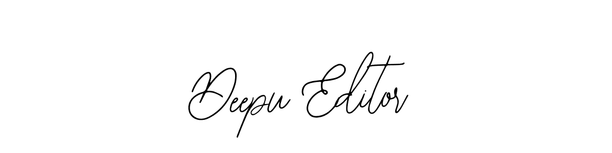 Make a beautiful signature design for name Deepu Editor. With this signature (Bearetta-2O07w) style, you can create a handwritten signature for free. Deepu Editor signature style 12 images and pictures png