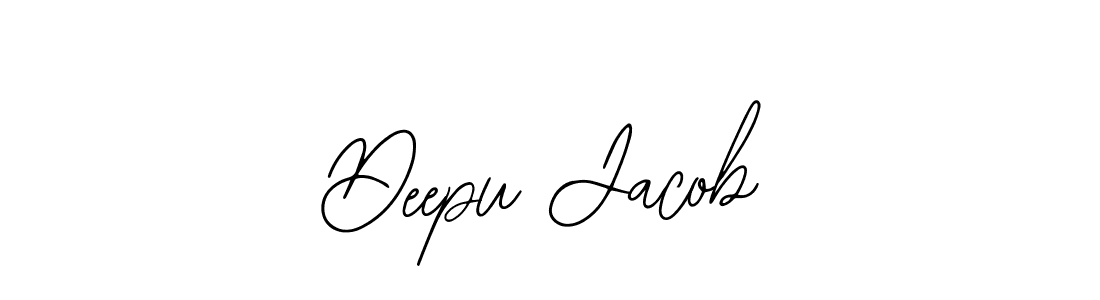 How to make Deepu Jacob name signature. Use Bearetta-2O07w style for creating short signs online. This is the latest handwritten sign. Deepu Jacob signature style 12 images and pictures png