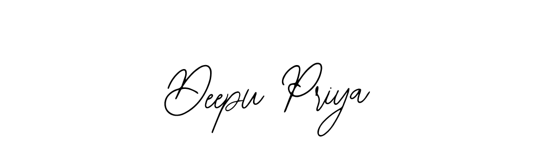 Also we have Deepu Priya name is the best signature style. Create professional handwritten signature collection using Bearetta-2O07w autograph style. Deepu Priya signature style 12 images and pictures png