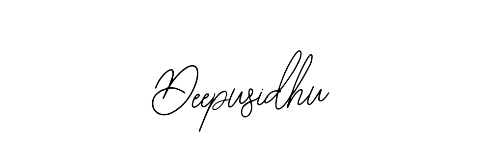 How to make Deepusidhu name signature. Use Bearetta-2O07w style for creating short signs online. This is the latest handwritten sign. Deepusidhu signature style 12 images and pictures png