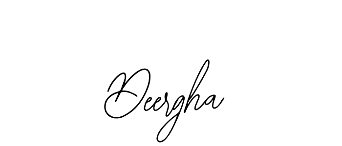 Use a signature maker to create a handwritten signature online. With this signature software, you can design (Bearetta-2O07w) your own signature for name Deergha. Deergha signature style 12 images and pictures png