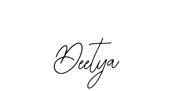 You should practise on your own different ways (Bearetta-2O07w) to write your name (Deetya) in signature. don't let someone else do it for you. Deetya signature style 12 images and pictures png